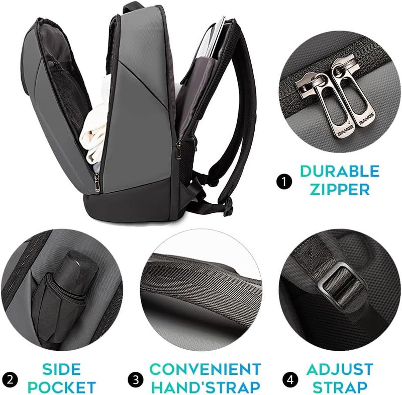 BANGE Business Commute Backpack Waterproof fit 15.6 Inch Commute backpack,Travel Durable Backpack - Image 4